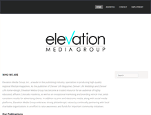 Tablet Screenshot of elevationmediagroup.com